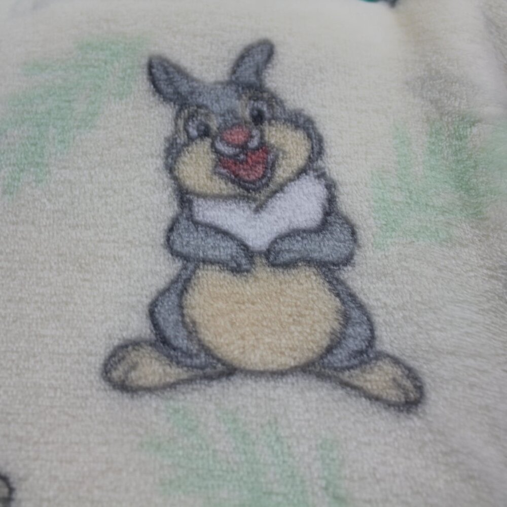 Disney Baby Thumper Blanket Yellow Leaves Fleece Bambi Soft Unisex NWT RARE - Picture 2 of 4